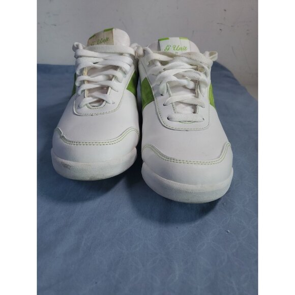 Reebok G Unit White & Green Leather Sneaker  Shoes Women's Size 9 Vintage - Picture 10 of 16